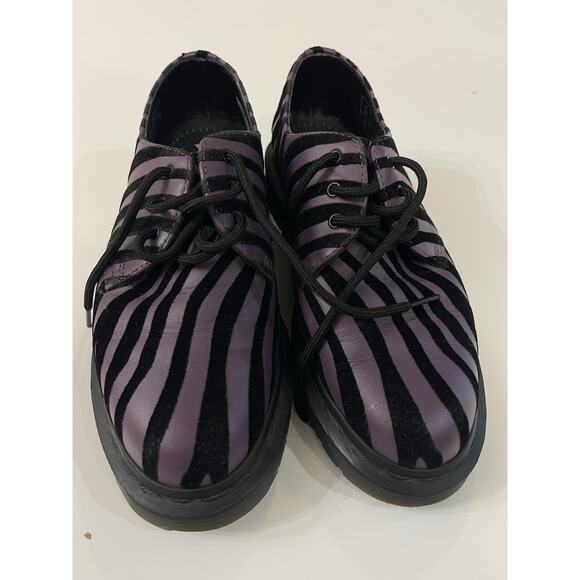 Dr Martens Rare Purple Zebra Pascal 1451 Size 5M